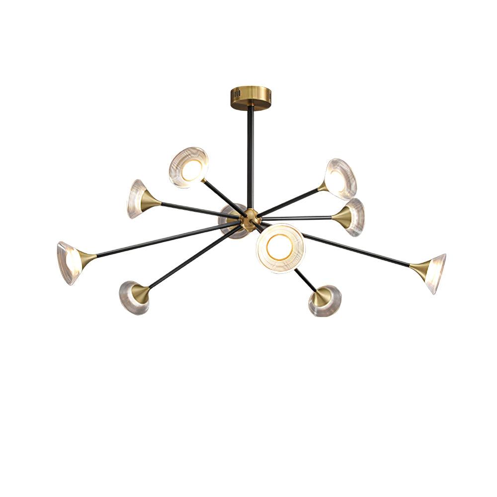 Myzoraris Mid Century Moderne Verre Lustre - Neutralighting