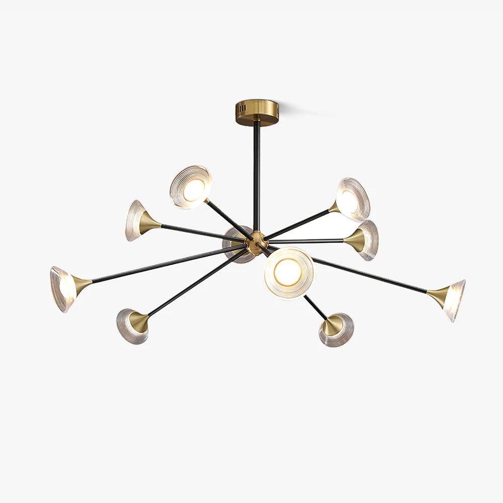 Myzoraris Mid Century Moderne Verre Lustre - Neutralighting