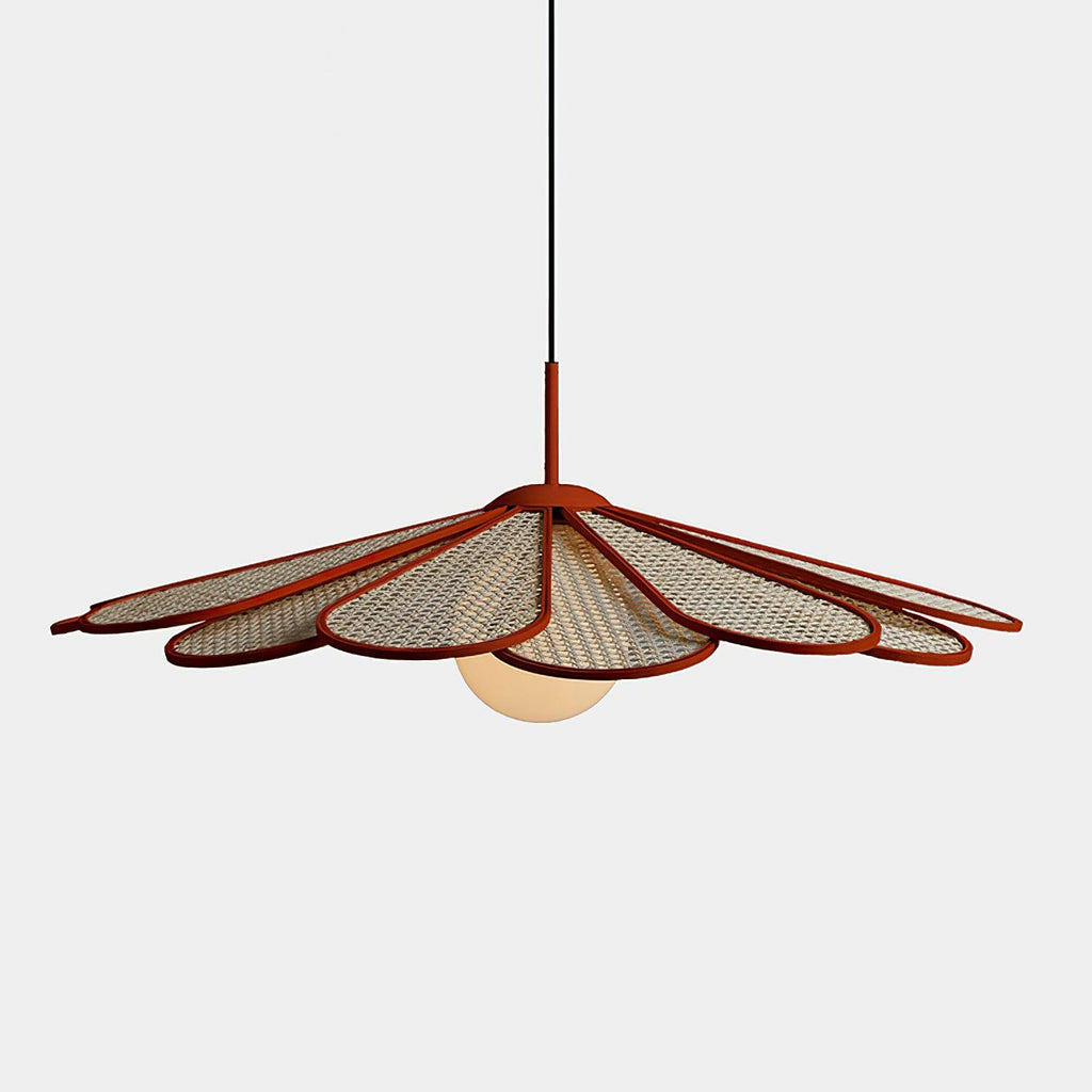 Luma Lampe Pendante Abat-jour Pétale Rattan - Neutralighting