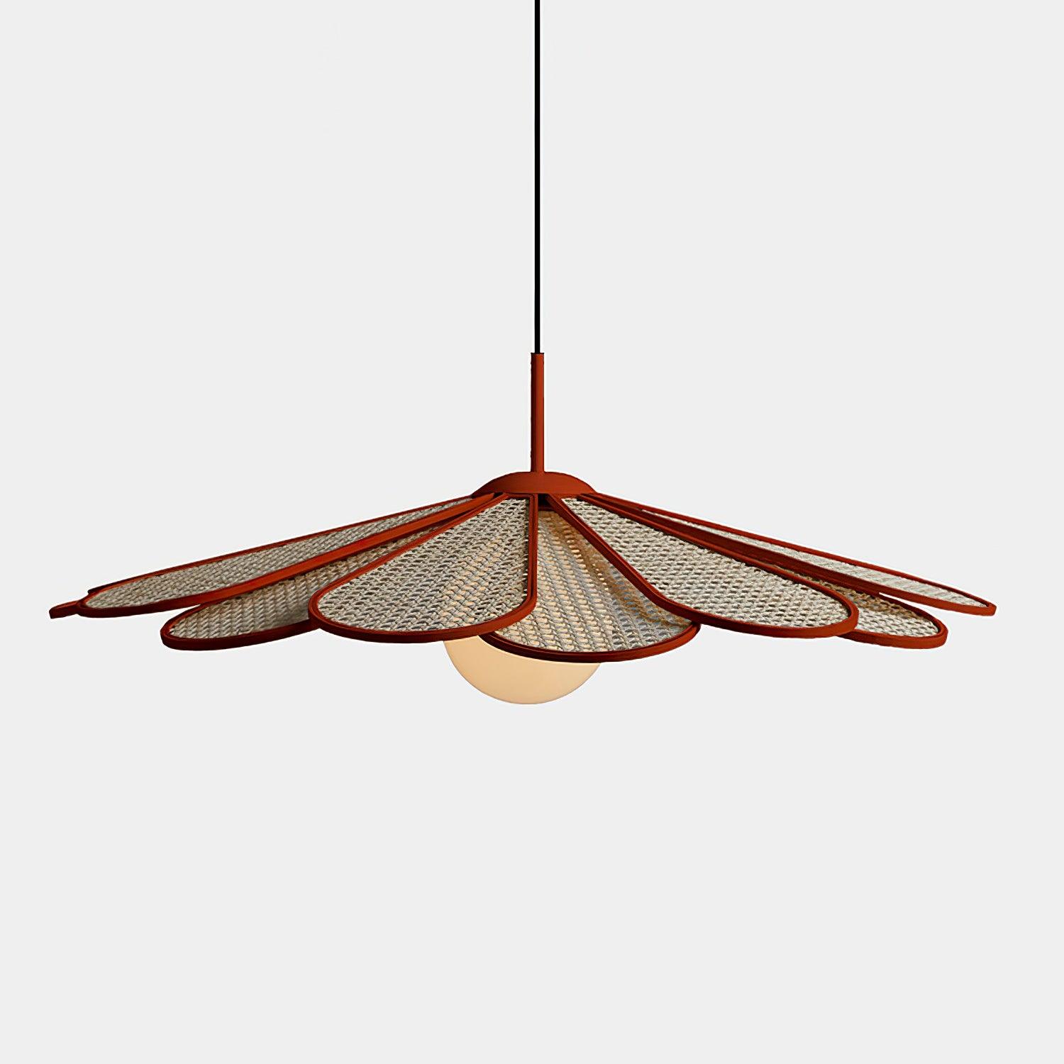 Luma Lampe Pendante Abat-jour Pétale Rattan - Neutralighting