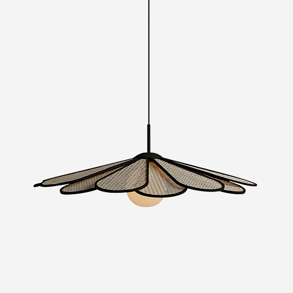 Luma Lampe Pendante Abat-jour Pétale Rattan - Neutralighting