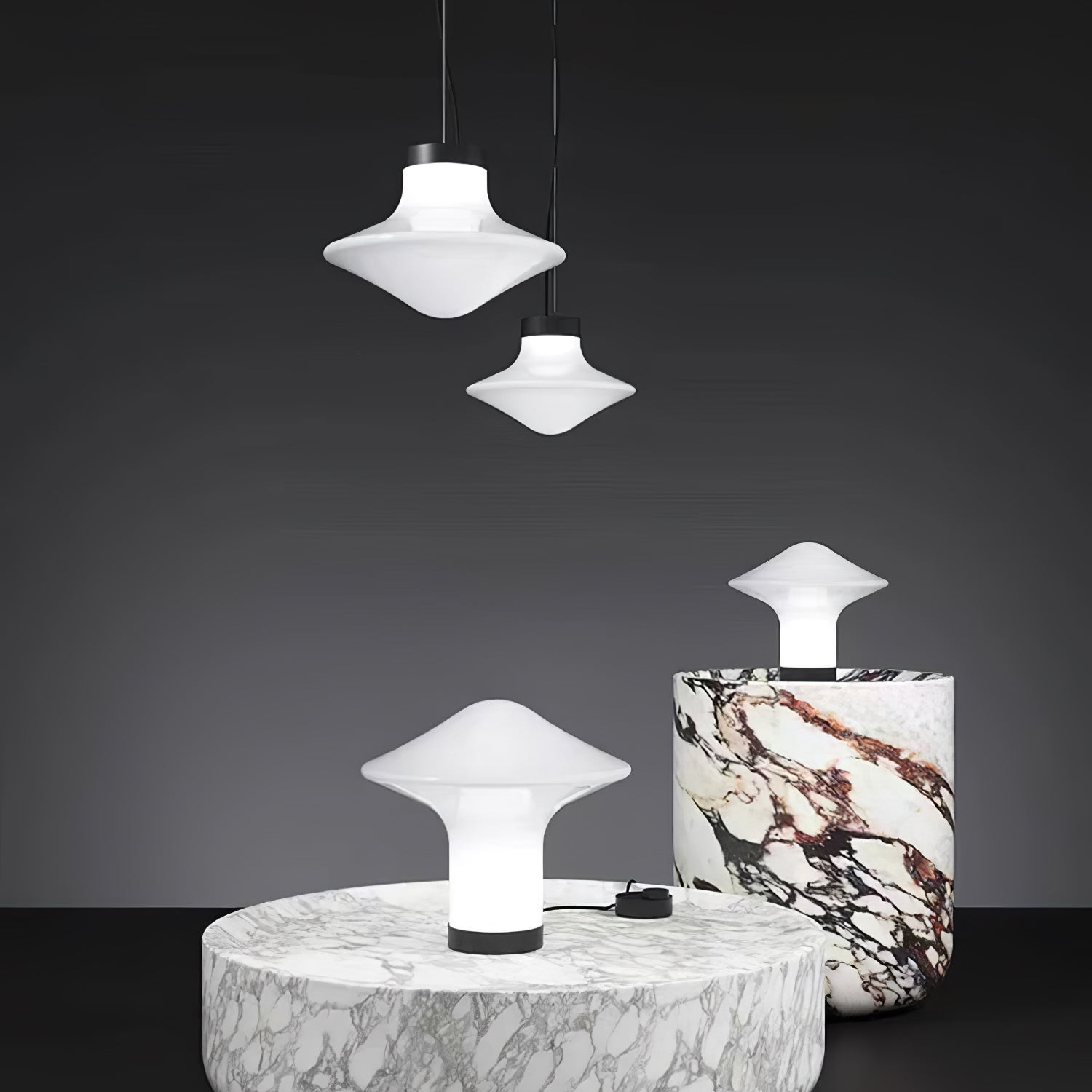 Esoleth Premium Nordic Art Verre Suspension - Neutralighting