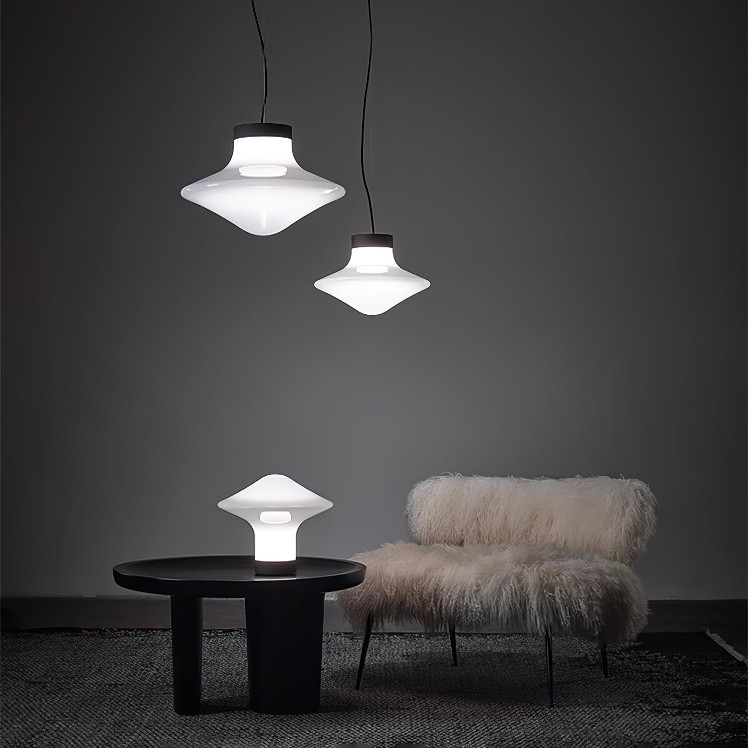 Esoleth Premium Nordic Art Verre Suspension - Neutralighting