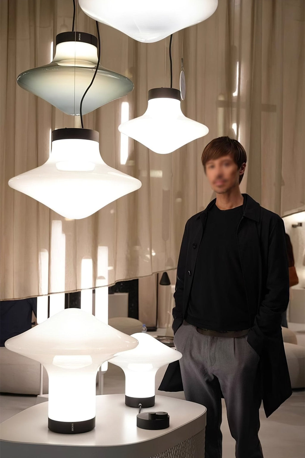 Esoleth Premium Nordic Art Verre Suspension - Neutralighting