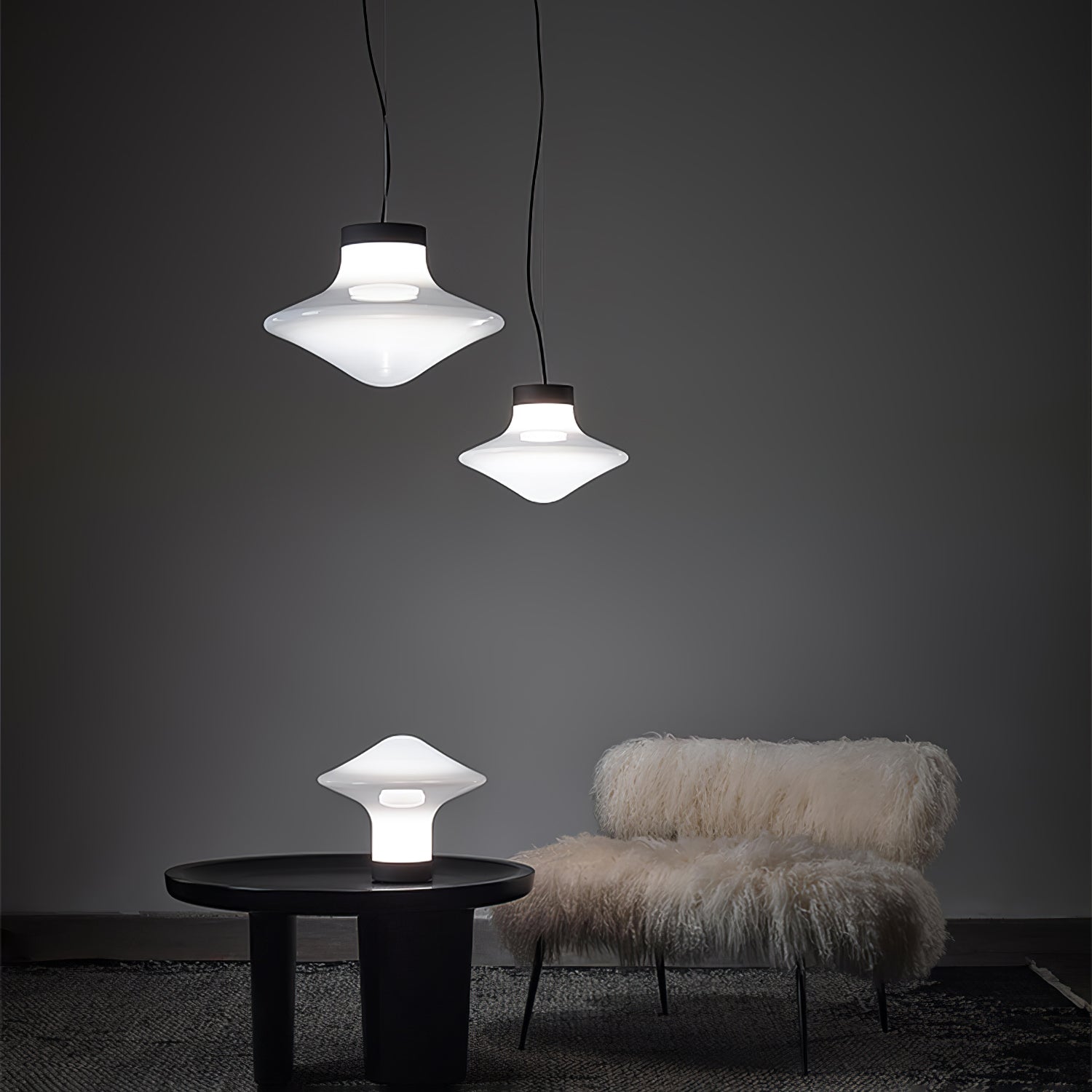 Esoleth Premium Nordic Art Verre Suspension - Neutralighting