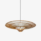 Lustra Chandelier en Rattan Naturel - Neutralighting