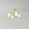 Lustra Chandelier Trompette Fleurs Pétales en Verre Pastel - Neutralighting