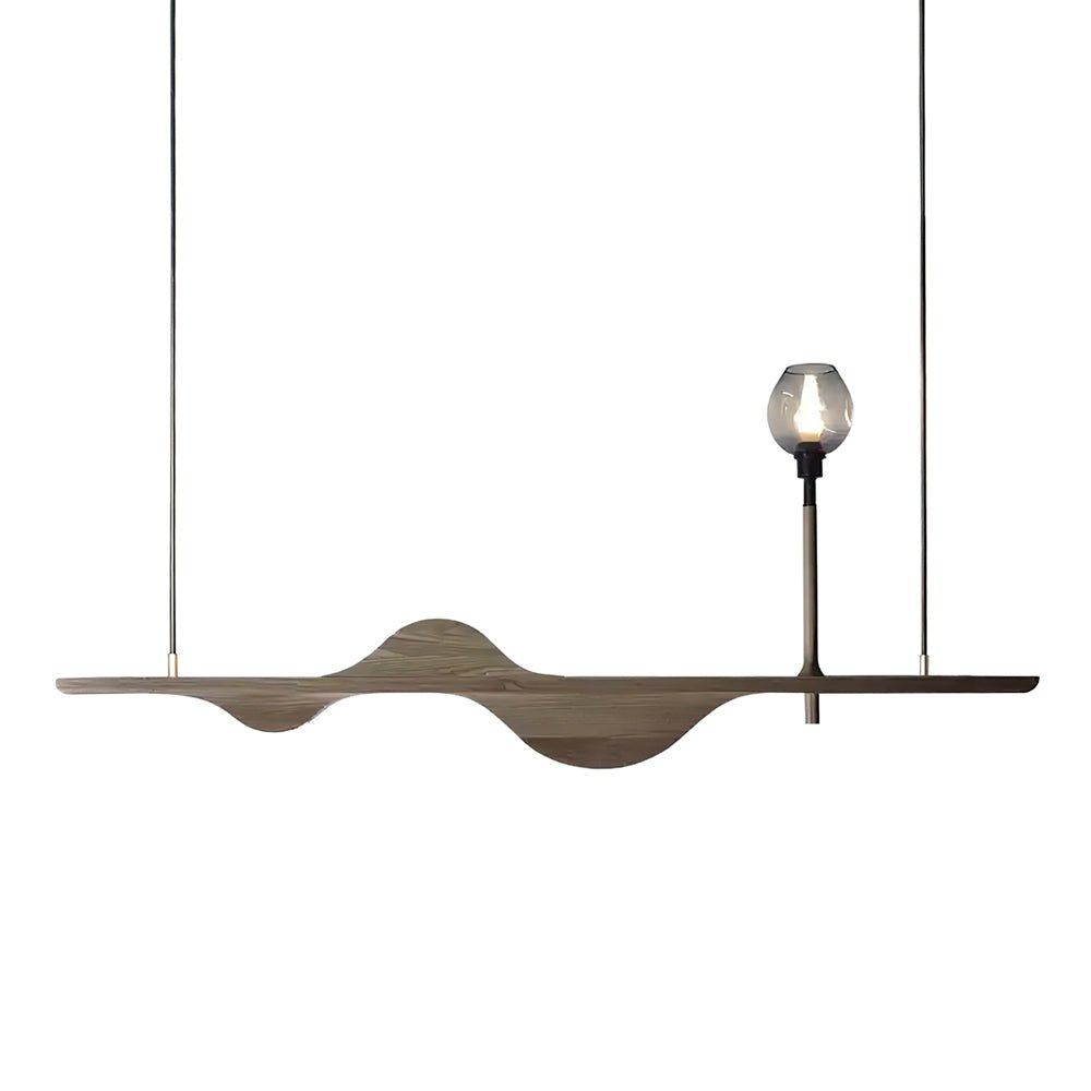 Cushais Vague Bois Pendentif Lumière - Neutralighting
