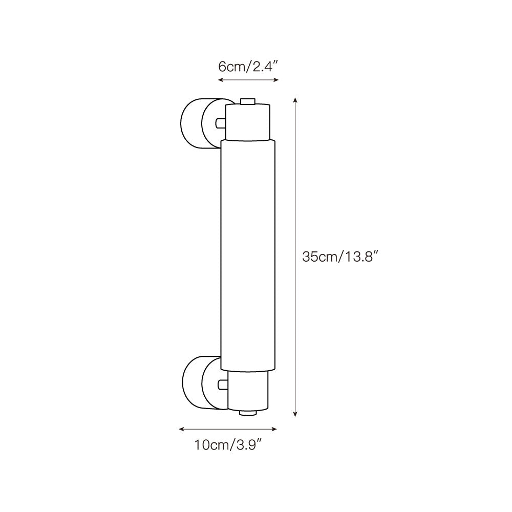 Alraei Moderne Minimaliste Tube Albâtre Applique Murale - Neutralighting