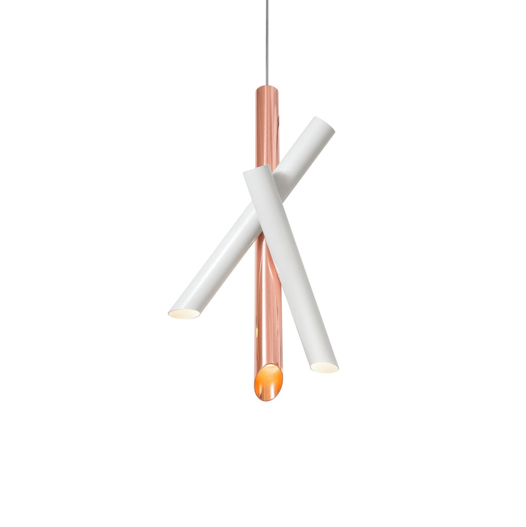 Solara Lampe suspendue tubes aluminium minimaliste - Neutralighting