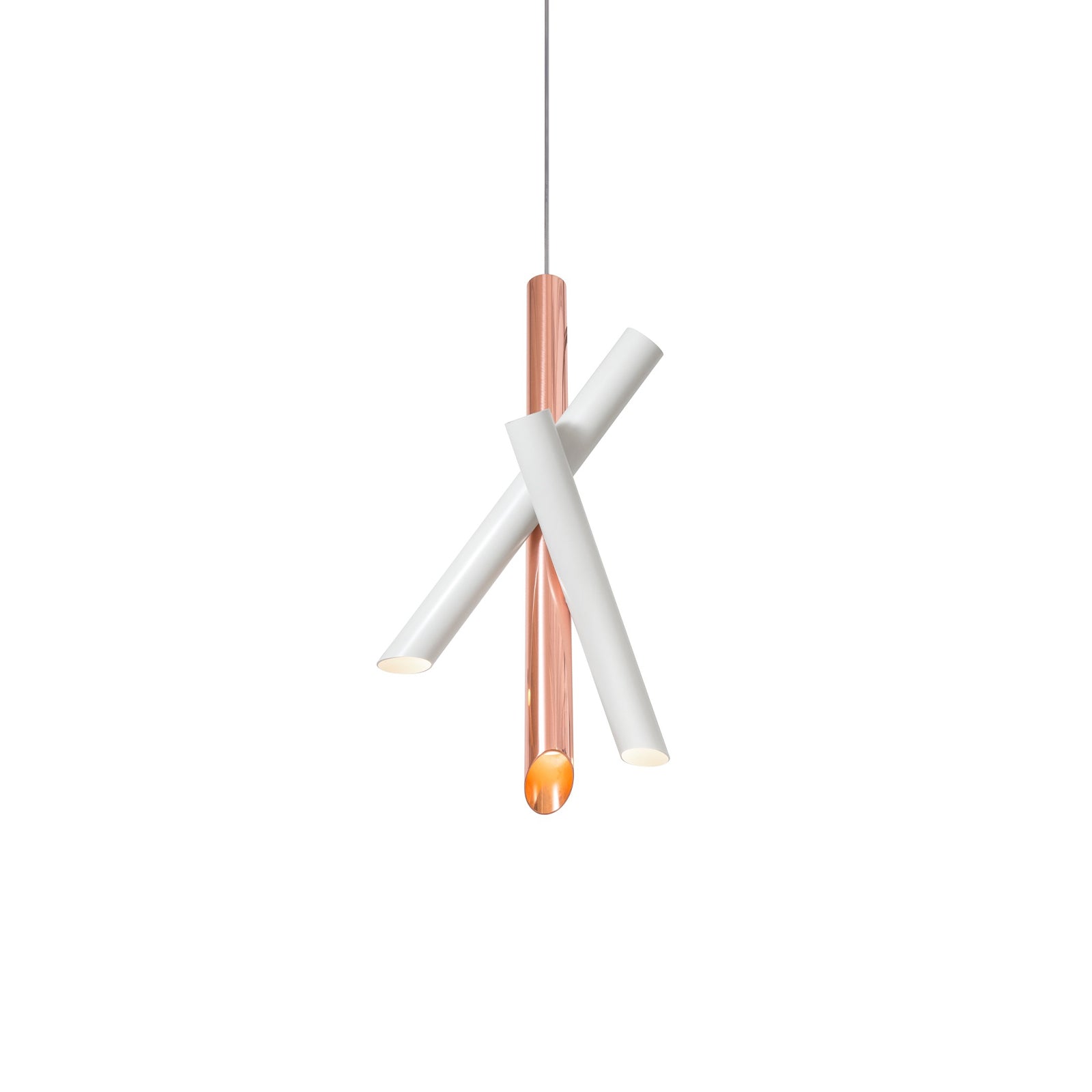 Solara Lampe suspendue tubes aluminium minimaliste - Neutralighting