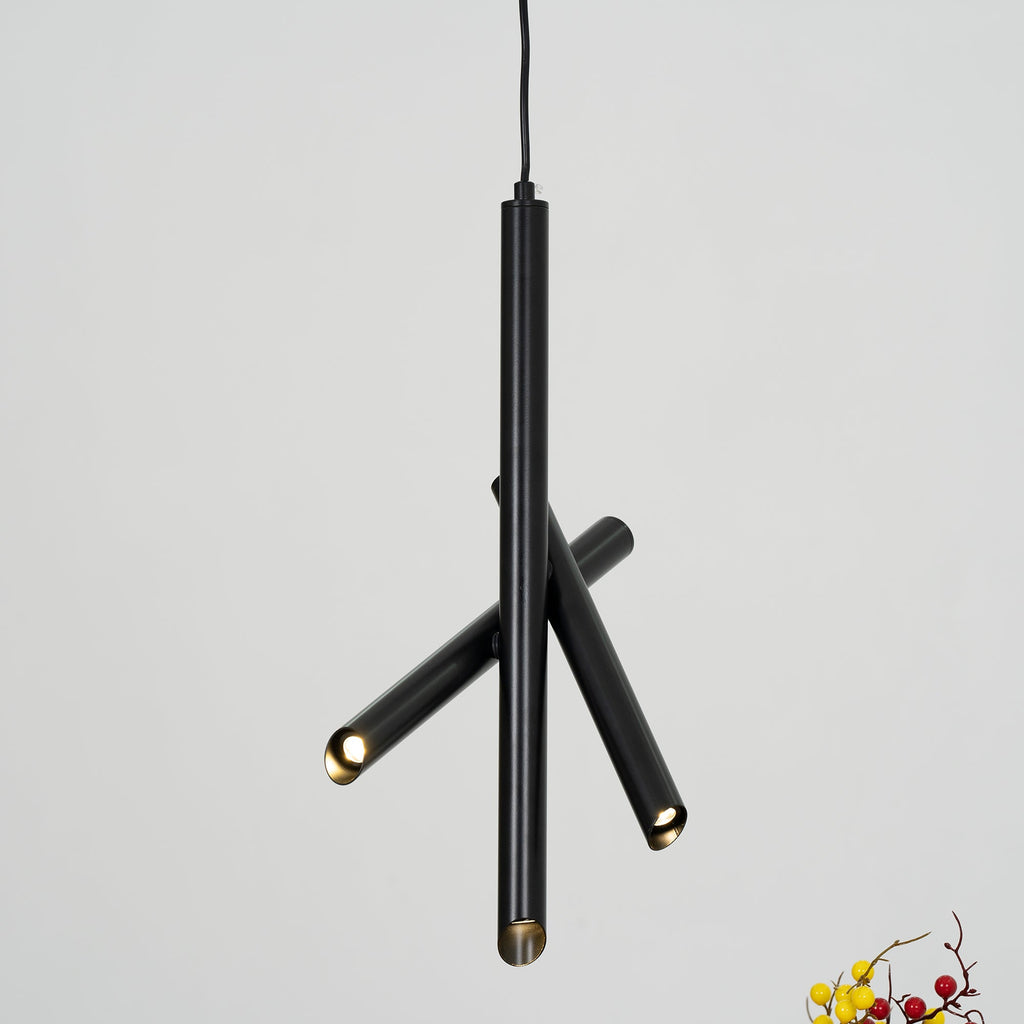 Solara Lampe suspendue tubes aluminium minimaliste - Neutralighting