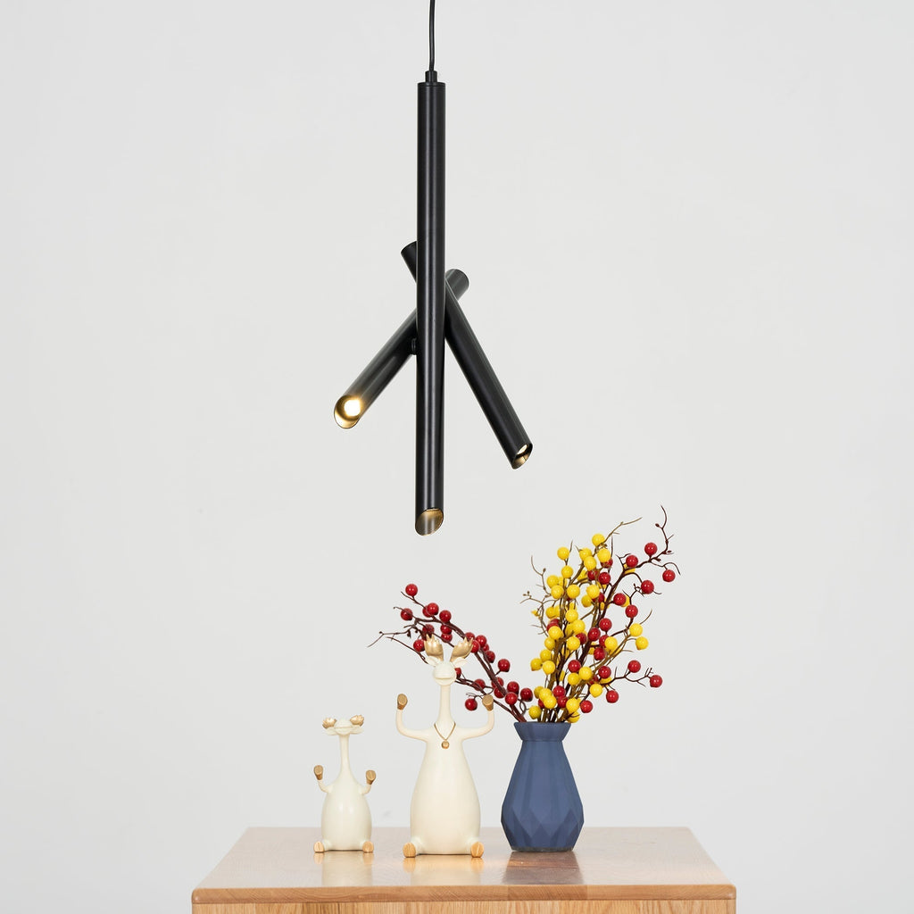 Solara Lampe suspendue tubes aluminium minimaliste - Neutralighting