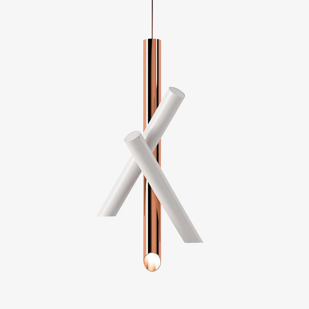 Solara Lampe suspendue tubes aluminium minimaliste - Neutralighting