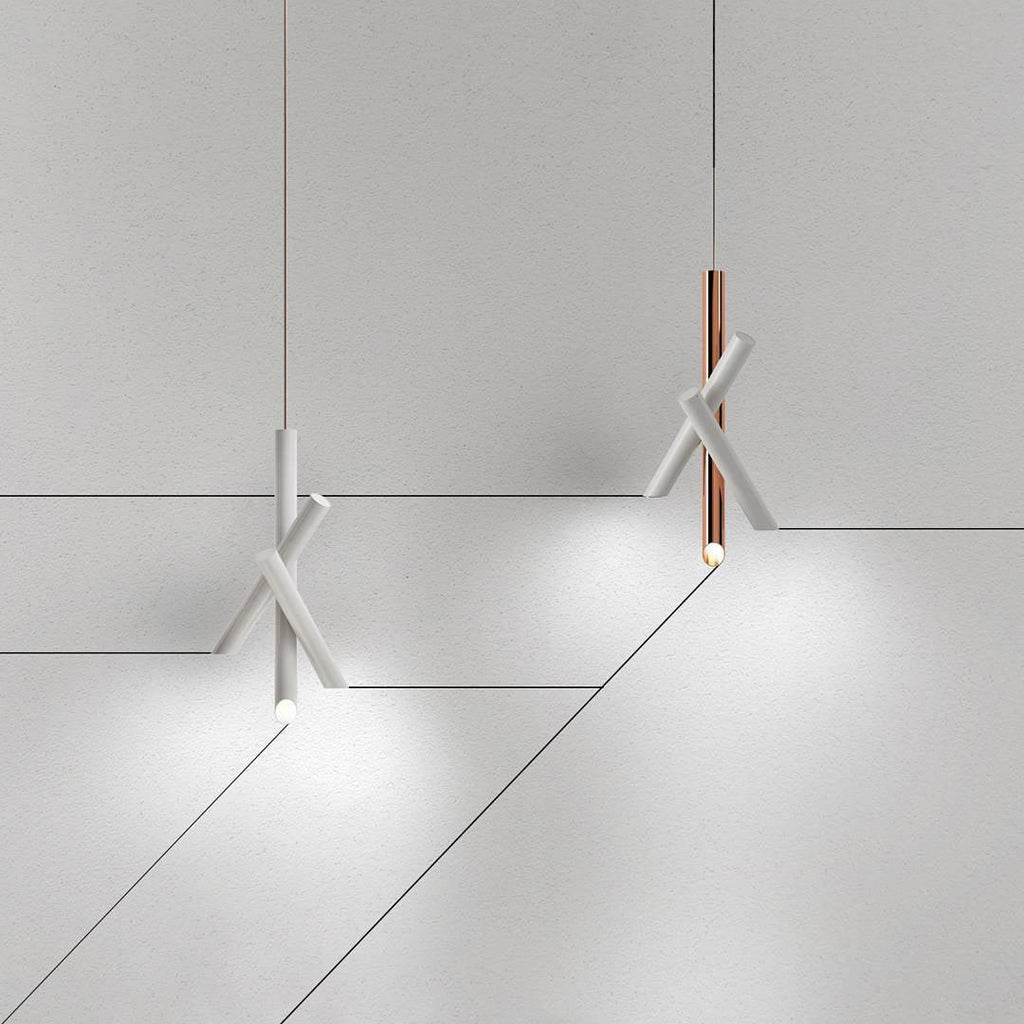 Solara Lampe suspendue tubes aluminium minimaliste - Neutralighting