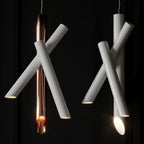 Solara Lampe suspendue tubes aluminium minimaliste - Neutralighting