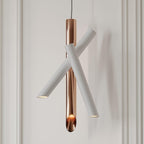 Solara Lampe suspendue tubes aluminium minimaliste - Neutralighting