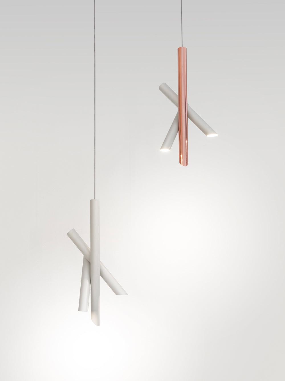 Solara Lampe suspendue tubes aluminium minimaliste - Neutralighting