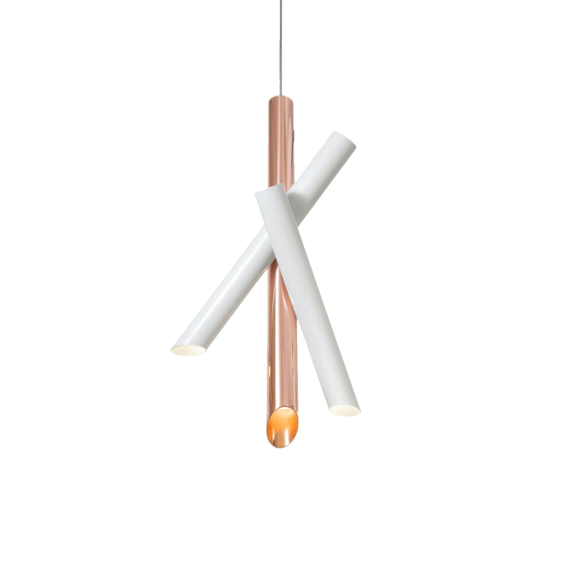 Solara Lampe suspendue tubes aluminium minimaliste - Neutralighting