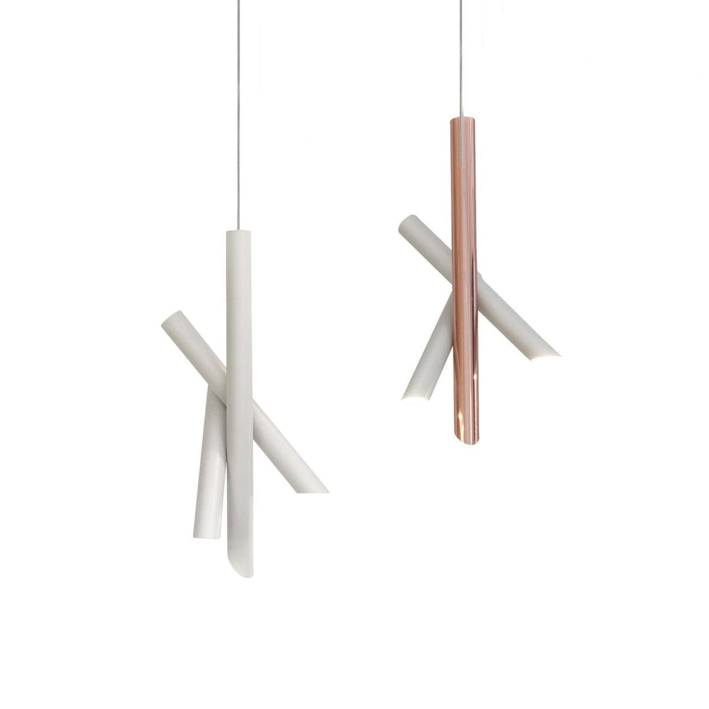Solara Lampe suspendue tubes aluminium minimaliste - Neutralighting