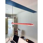 Cata Moderne Minimalisme Linéaire LED Métal Verre Lumière Pendentif - Neutralighting