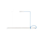 Cata Moderne Minimalisme Linéaire LED Métal Verre Lumière Pendentif - Neutralighting