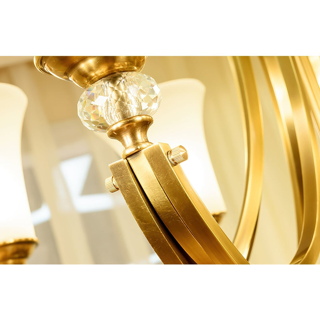 Ordoran Lustre Laiton Verre Industriel Vintage - Neutralighting