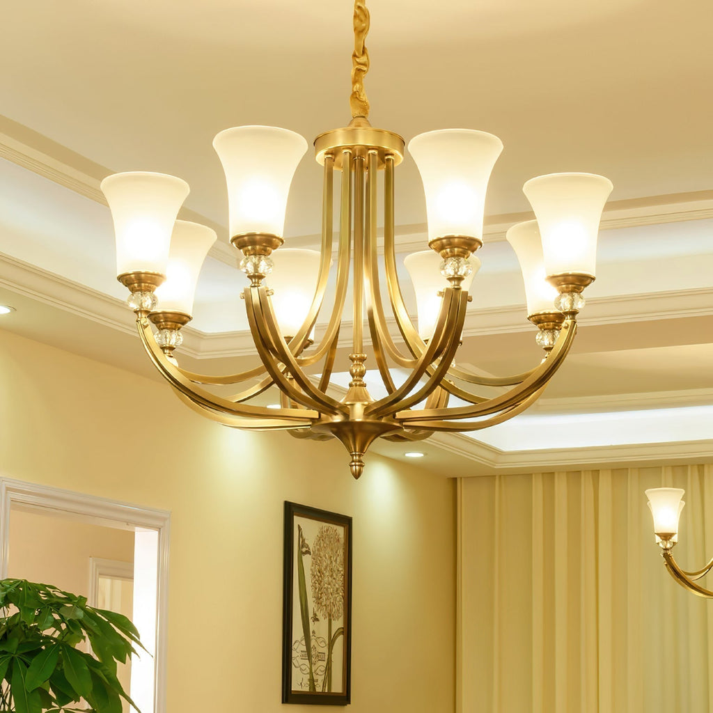 Ordoran Lustre Laiton Verre Industriel Vintage - Neutralighting