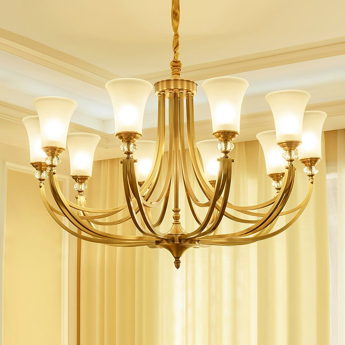 Ordoran Lustre Laiton Verre Industriel Vintage - Neutralighting