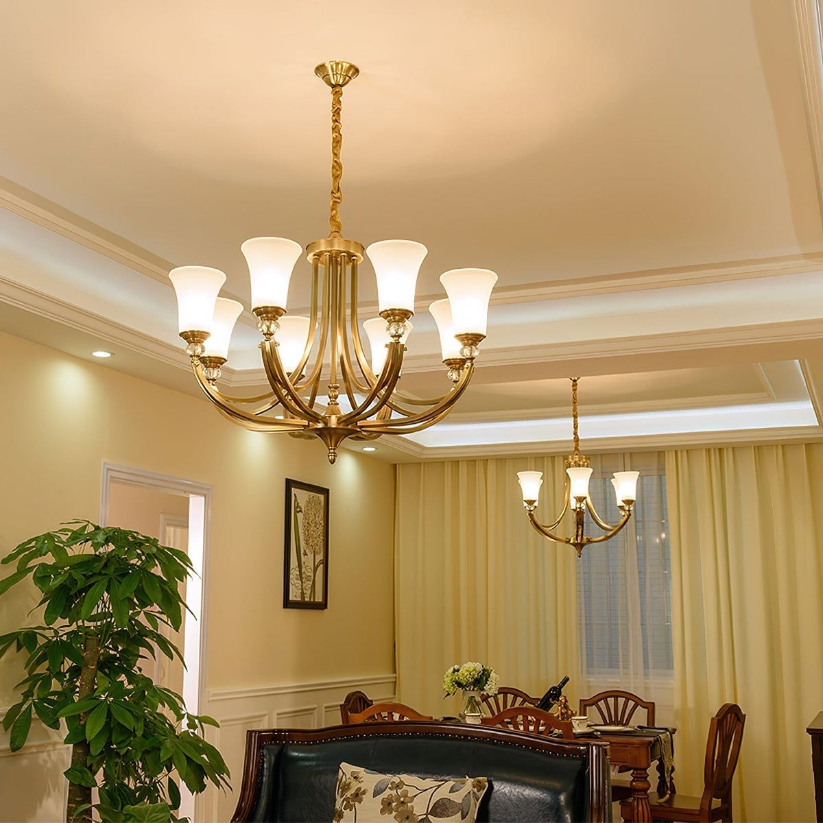 Ordoran Lustre Laiton Verre Industriel Vintage - Neutralighting