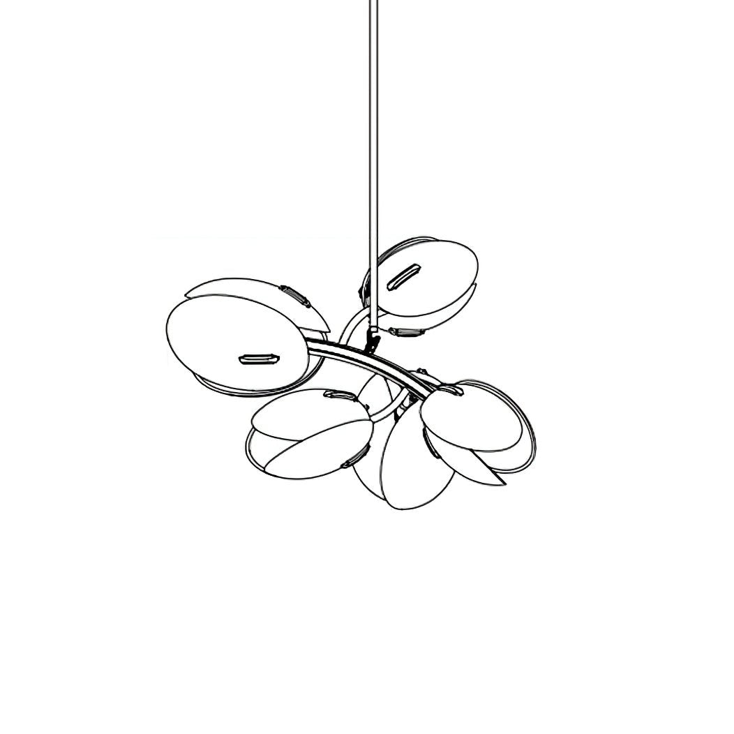 Blossom Chandelier en Verre Contemporain - Neutralighting