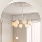 Lustra Chandelier Tulipe en Verre Matcha - Neutralighting