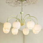 Lustra Chandelier Tulipe en Verre Matcha - Neutralighting