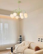 Lustra Chandelier Tulipe en Verre Matcha - Neutralighting