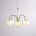 Lustra Chandelier Tulipe en Verre Matcha - Neutralighting