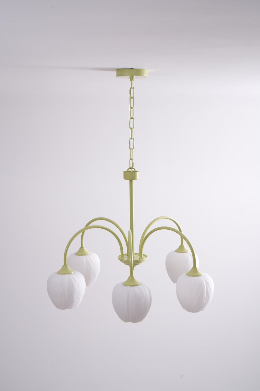 Lustra Chandelier Tulipe en Verre Matcha - Neutralighting