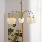 Lustra Chandelier Tulipe en Verre Matcha - Neutralighting