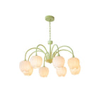 Lustra Chandelier Tulipe en Verre Matcha - Neutralighting