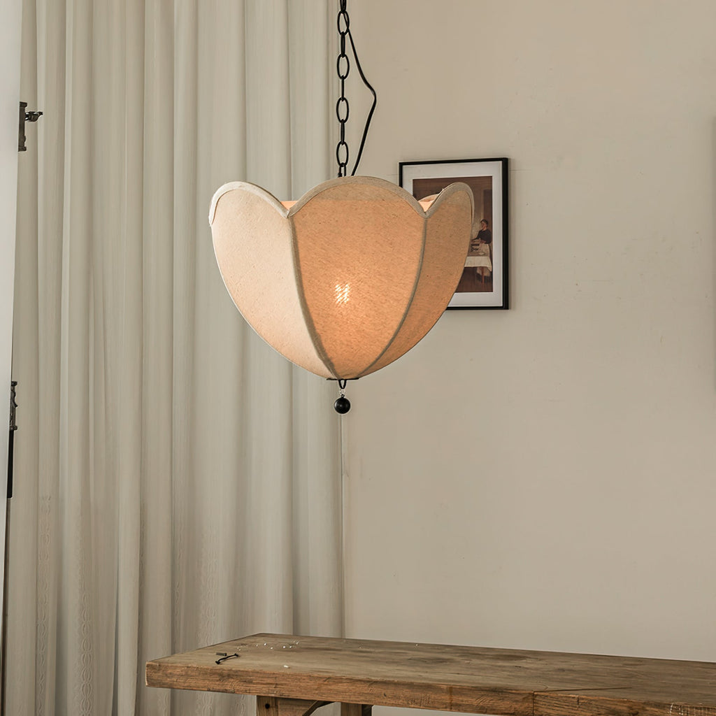 Cimararae Suspension Métal Tissu Scoop Vintage - Neutralighting