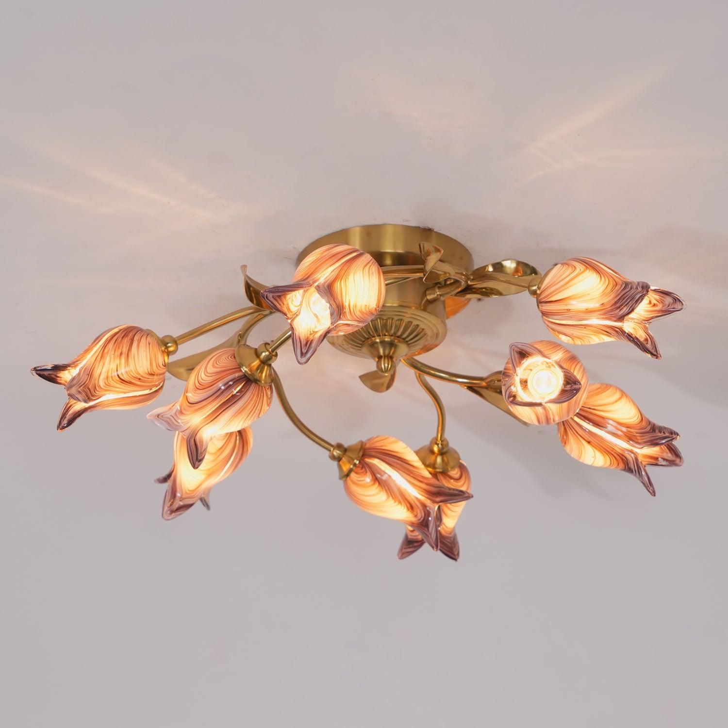 Vathaos Plafonnier en Verre Naturel - Neutralighting