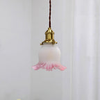 Tulips Lampe à Suspension en Verre Ambré Organique - Neutralighting