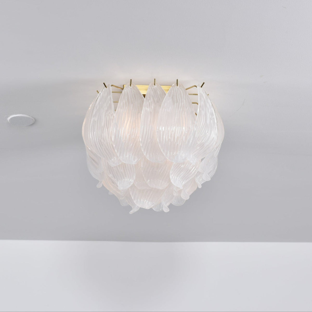 Aurora Plafonnier Murano Pétale Soufflé-Main Verre Applique Plafond - Neutralighting