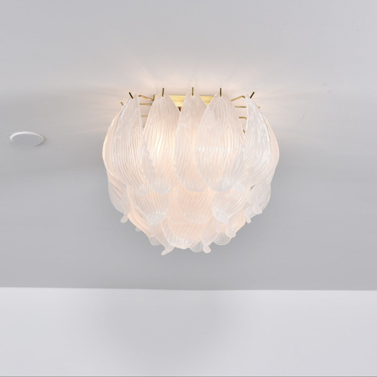 Aurora Plafonnier Murano Pétale Soufflé-Main Verre Applique Plafond - Neutralighting
