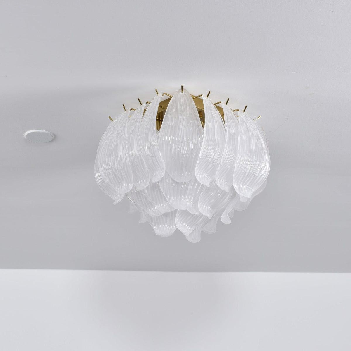 Aurora Plafonnier Murano Pétale Soufflé-Main Verre Applique Plafond - Neutralighting