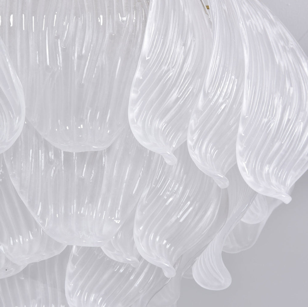 Aurora Plafonnier Murano Pétale Soufflé-Main Verre Applique Plafond - Neutralighting