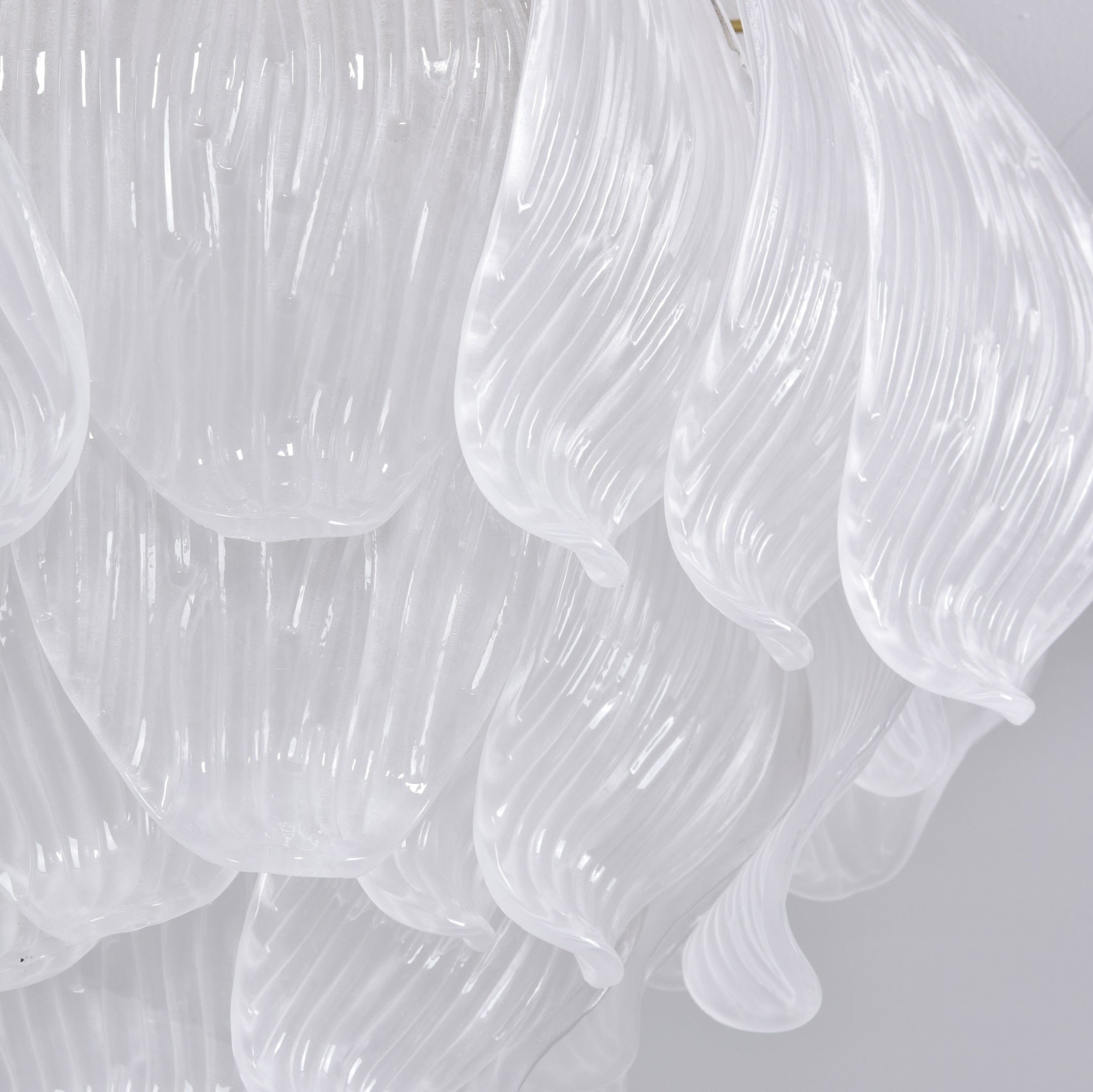 Aurora Plafonnier Murano Pétale Soufflé-Main Verre Applique Plafond - Neutralighting