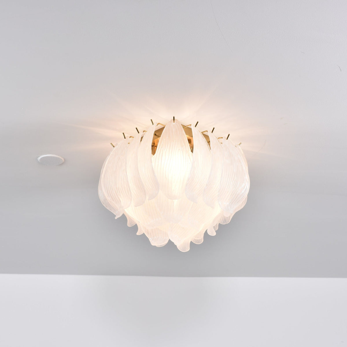 Aurora Plafonnier Murano Pétale Soufflé-Main Verre Applique Plafond - Neutralighting