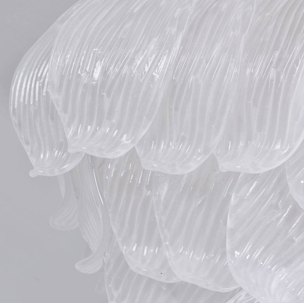 Aurora Plafonnier Murano Pétale Soufflé-Main Verre Applique Plafond - Neutralighting