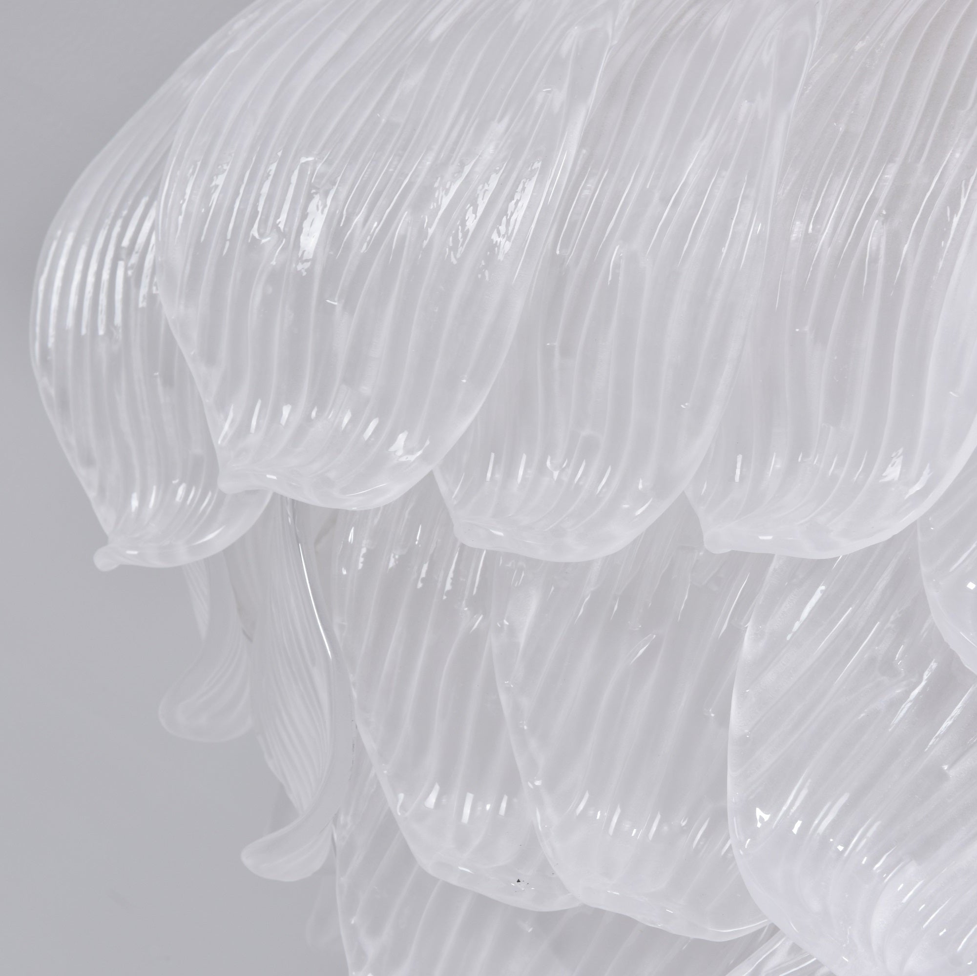 Aurora Plafonnier Murano Pétale Soufflé-Main Verre Applique Plafond - Neutralighting