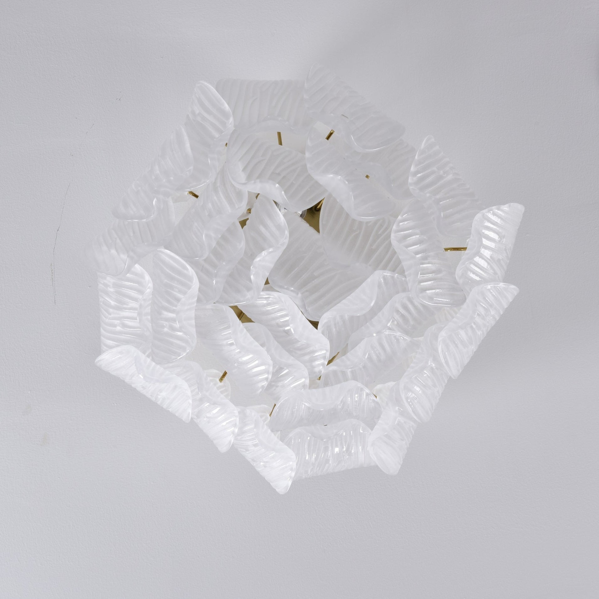 Aurora Plafonnier Murano Pétale Soufflé-Main Verre Applique Plafond - Neutralighting